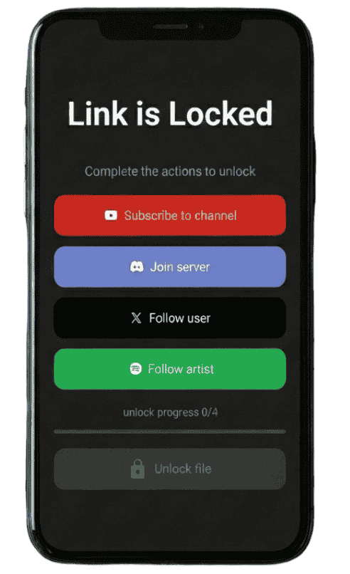 How Sub4Unlock.com works - subscribe to unlock download link system
